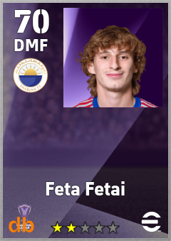 Feta Fetai — DMF, OVR 70, MAX 70