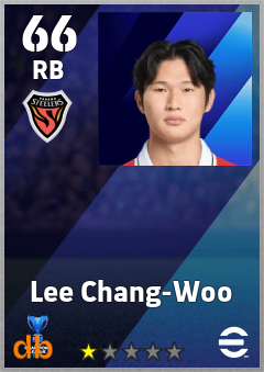 Lee Chang-Woo — RB, OVR 66, MAX 66