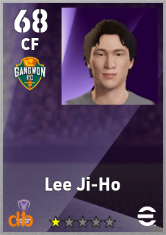 Lee Ji-Ho — CF, OVR 68, MAX 68