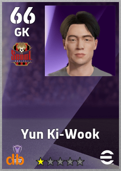 Yun Ki-Wook — GK, OVR 66, MAX 66