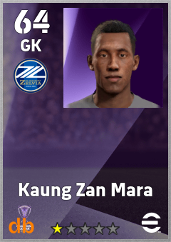 Kaung Zan Mara — GK, OVR 64, MAX 64