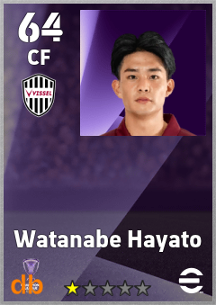 Watanabe Hayato — CF, OVR 64, MAX 64