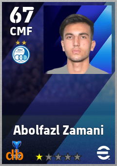 Abolfazl Zamani — CMF, OVR 67, MAX 67