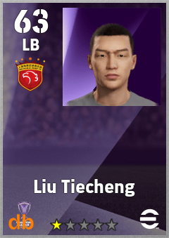 Liu Tiecheng — LB, OVR 63, MAX 63