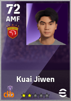 Kuai Jiwen — AMF, OVR 72, MAX 72
