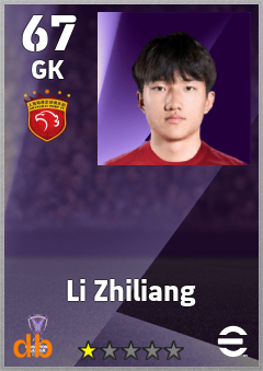 Li Zhiliang — GK, OVR 67, MAX 67