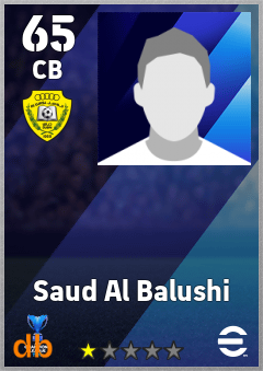 Saud Al Balushi — CB, OVR 65, MAX 65