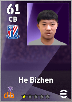 He Bizhen — CB, OVR 61, MAX 61
