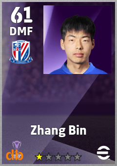 Zhang Bin — DMF, OVR 61, MAX 61
