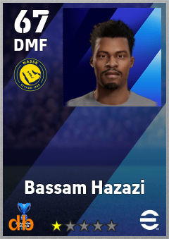 Bassam Hazazi — DMF, OVR 67, MAX 67