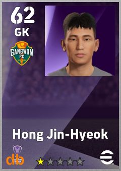 Hong Jin-Hyeok eFootball player card