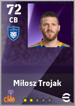 Miłosz Trojak — CB, OVR 72, MAX 72