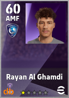 Rayan Al Ghamdi — AMF, OVR 60, MAX 60