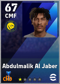 Abdulmalik Al Jaber — CMF, OVR 67, MAX 67