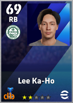 Lee Ka-Ho — RB, OVR 69, MAX 69
