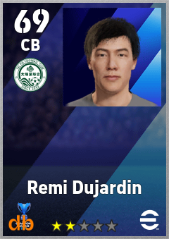 Remi Dujardin — CB, OVR 69, MAX 69