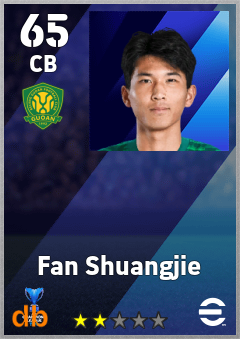 Fan Shuangjie — CB, OVR 65, MAX 65