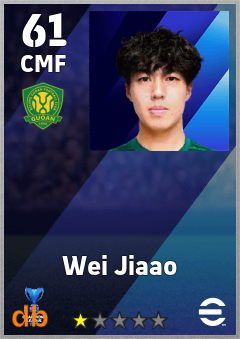 Wei Jiaao — CMF, OVR 61, MAX 61