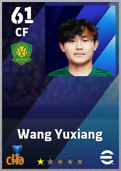 Wang Yuxiang — CF, OVR 61, MAX 61