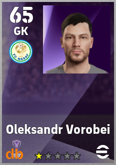 Oleksandr Vorobei — GK, OVR 65, MAX 65