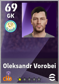 Oleksandr Vorobei — GK, OVR 69, MAX 69
