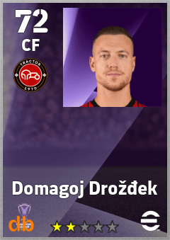 Domagoj Drožđek — CF, OVR 72, MAX 72