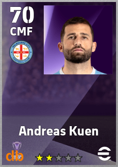 Andreas Kuen — CMF, OVR 70, MAX 70