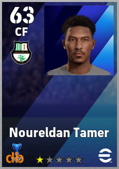 Noureldan Tamer — CF, OVR 63, MAX 63