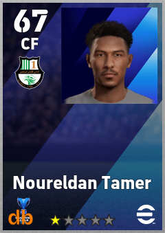 Noureldan Tamer — CF, OVR 67, MAX 67