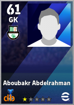 Aboubakr Abdelrahman — GK, OVR 61, MAX 61