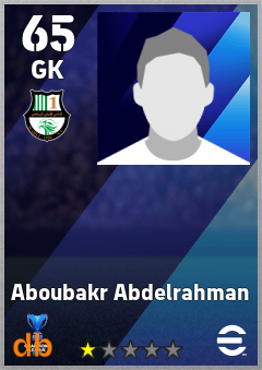 Aboubakr Abdelrahman — GK, OVR 65, MAX 65