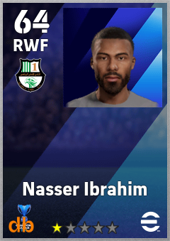 Nasser Ibrahim — RWF, OVR 64, MAX 64
