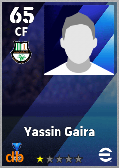 Yassin Gaira — CF, OVR 65, MAX 65