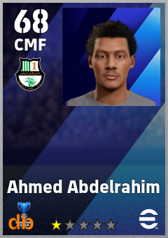 Ahmed Abdelrahim — CMF, OVR 68, MAX 68