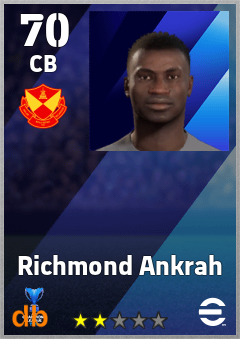 Richmond Ankrah — CB, OVR 70, MAX 70