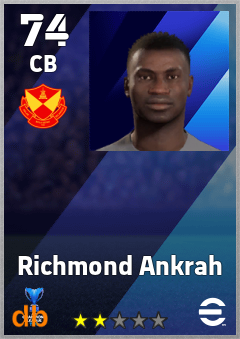 Richmond Ankrah — CB, OVR 74, MAX 74