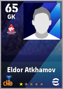 Eldor Atkhamov — GK, OVR 65, MAX 65