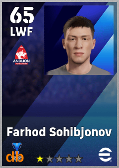 Farhod Sohibjonov — LWF, OVR 65, MAX 65