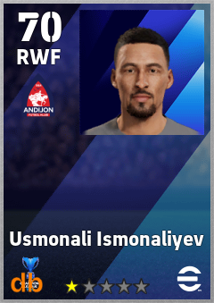 Usmonali Ismonaliyev — RWF, OVR 70, MAX 70