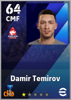 Damir Temirov — CMF, OVR 64, MAX 64