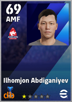 Ilhomjon Abdiganiyev — AMF, OVR 69, MAX 69