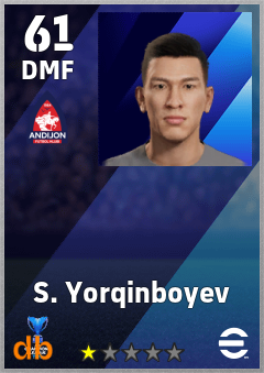 S. Yorqinboyev eFootball player card