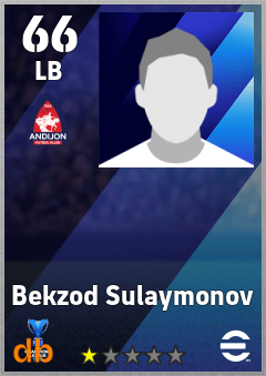 Bekzod Sulaymonov — LB, OVR 66, MAX 66