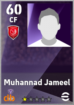 Muhannad Jameel — CF, OVR 60, MAX 60