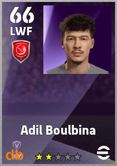 Adil Boulbina — LWF, OVR 66, MAX 66