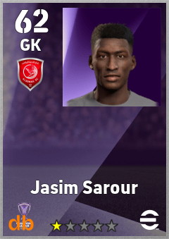 Jasim Sarour — GK, OVR 62, MAX 62