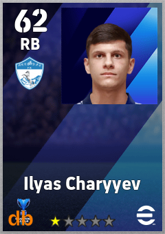 Ilyas Charyyev — RB, OVR 62, MAX 62
