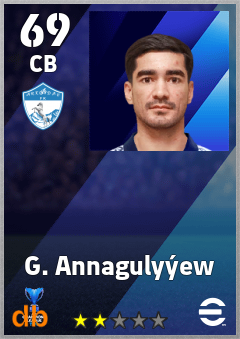 G. Annagulyýew — CB, OVR 69, MAX 69