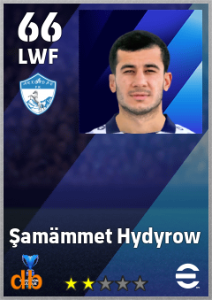 Şamämmet Hydyrow — LWF, OVR 66, MAX 66