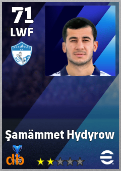 Şamämmet Hydyrow — LWF, OVR 71, MAX 71